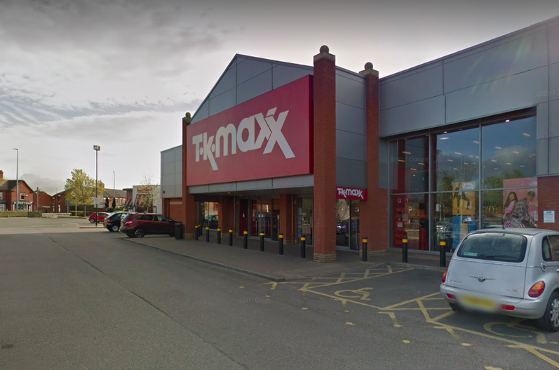 The incident is said to have took place at a TK Maxx store in Crewe. (Reach)