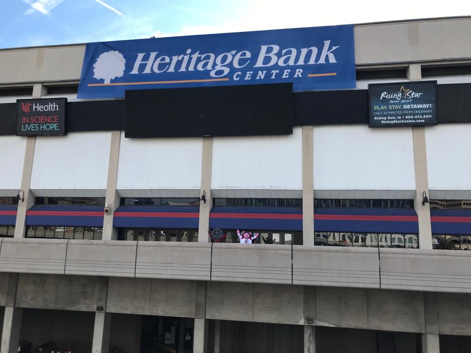 U.S. Bank Arena is now Heritage Bank Center.