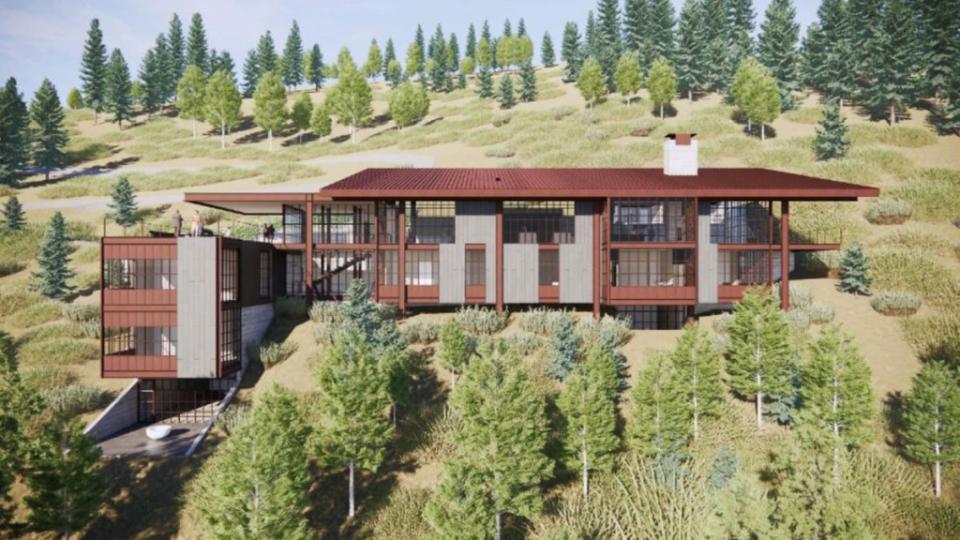 The image above shows a rendering of the home Matthew Prince wants to build in Park City, Utah. Locals have opposed the plan. Park City Planning Commission