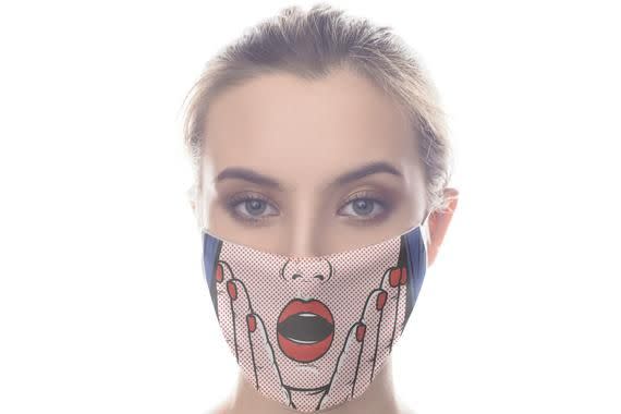 5) Pop Art Face Mask