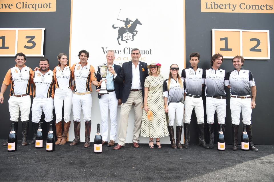 Celebrities and stylish sports fans flocked to Liberty State Park for polo, ponies, and a glass of chilled Champagne.