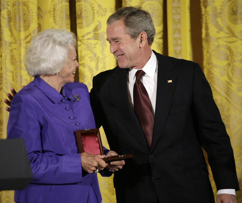 George W. Bush and Sandra Day O'Connor