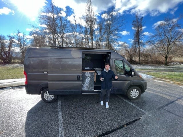 Twomey and his van.