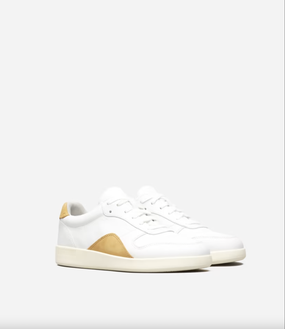 <p><a href="https://go.redirectingat.com?id=74968X1596630&url=https%3A%2F%2Fwww.everlane.com%2Fproducts%2Fwomens-releather-court-sneaker-white-mustard%3Fcollection%3Dwomens-shoes&sref=https%3A%2F%2Fwww.cosmopolitan.com%2Fstyle-beauty%2Ffashion%2Fg21729292%2Fwhite-sneakers-for-women%2F" rel="nofollow noopener" target="_blank" data-ylk="slk:Shop Now;elm:context_link;itc:0;sec:content-canvas" class="link ">Shop Now</a></p><p>The ReLeather® Court Sneaker</p><p>$130.00</p>