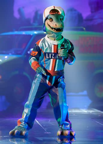 <p>Michael Becker / FOX</p> Lizard on 'The Masked Singer' season 11