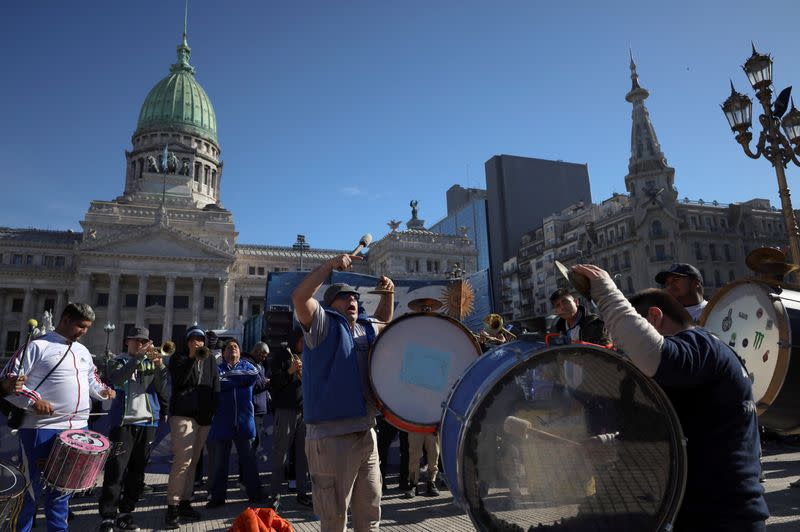 Members of Argentina's lower chamber meet to give the final vote on President Javier Milei's so-called 'Bases' bill, in Buenos Aires