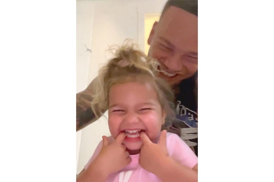 Kane Brown and his daughter Kingsley Brown