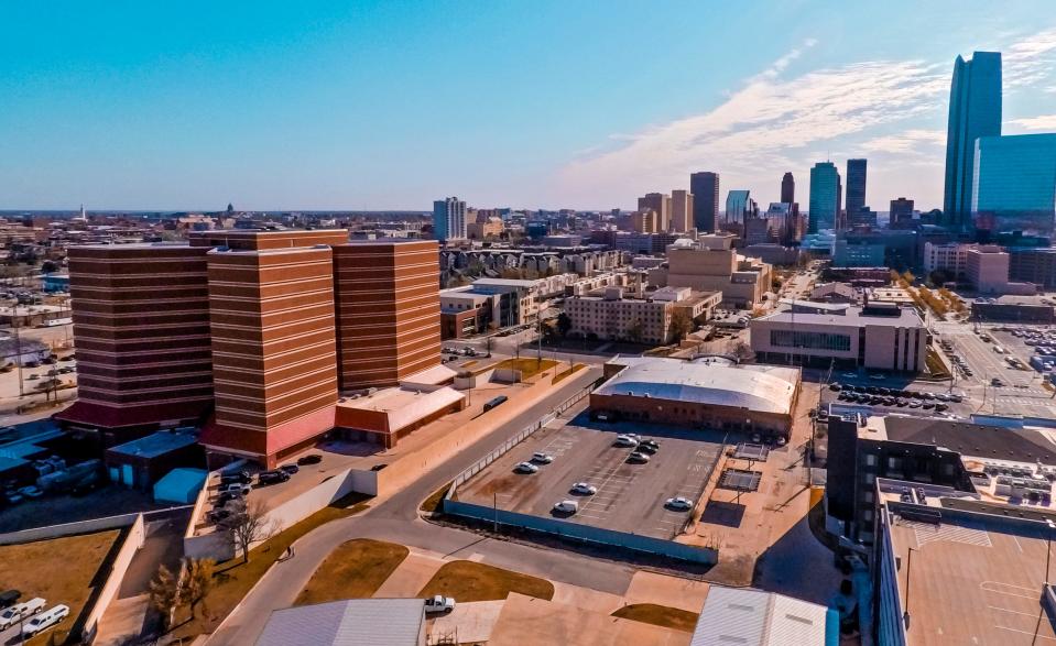 The Oklahoma County Jail in Oklahoma City, Okla on Wednesday, March 31, 2021. 