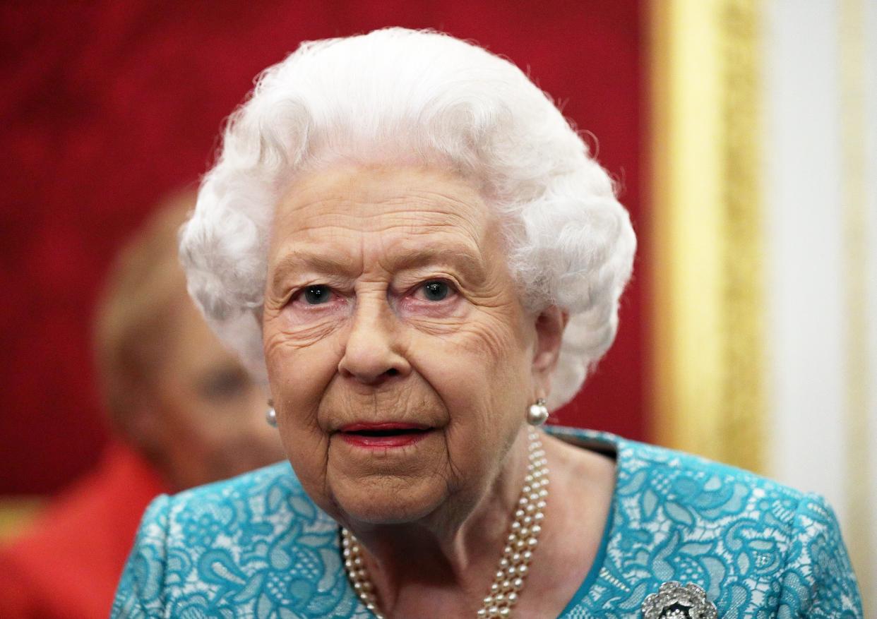 <p>In mourning: the Queen in St George’s Chapel during the Duke of Edinburgh’s funeral service on Saturday</p> (PA Archive)