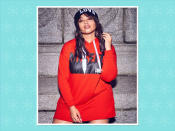 <p>Nola x Jordyn Woods Hooded Tunic Dress, $78, <a rel="nofollow noopener" href="https://www.additionelle.com/en-us/nola-x-jordyn-woods-hooded-tunic-dress/771222.html?cgid=Collections-Jordyn-Woods&dwvar_771222_color=Orange" target="_blank" data-ylk="slk:Addition Elle;elm:context_link;itc:0;sec:content-canvas" class="link ">Addition Elle</a> (Photo: Addition Elle) </p>