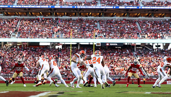 The Cleveland Browns were bad on offense Monday night. (Getty Images)