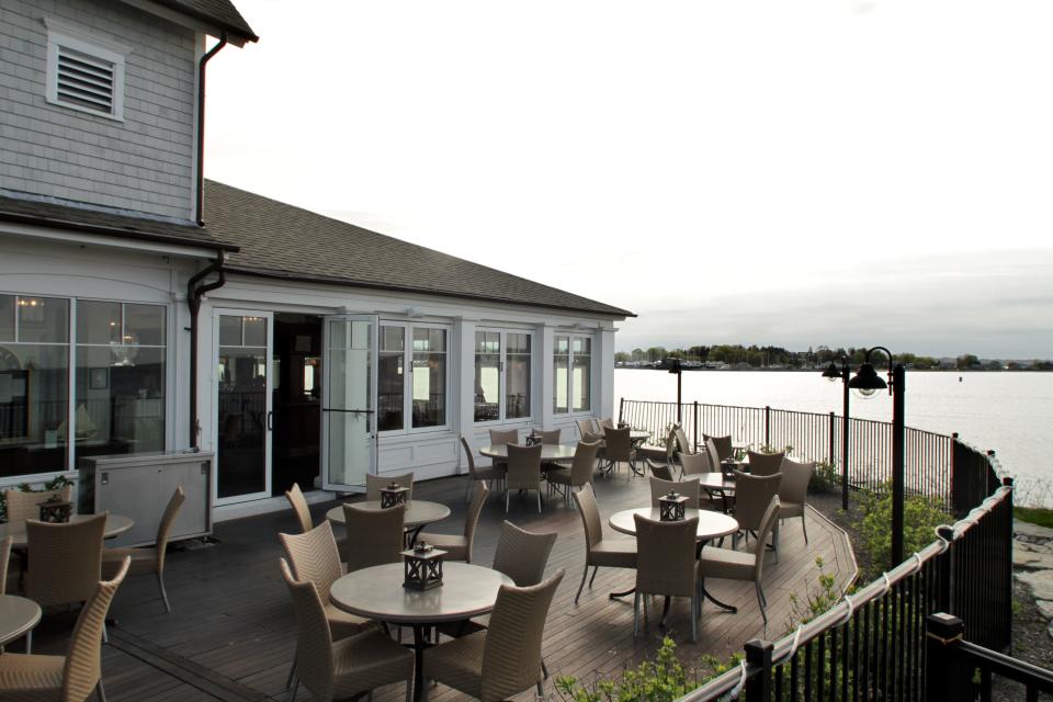 The Boat House offers waterfront dining in Tiverton as it sits on a bluff and overlooks Mount Hope Bay.