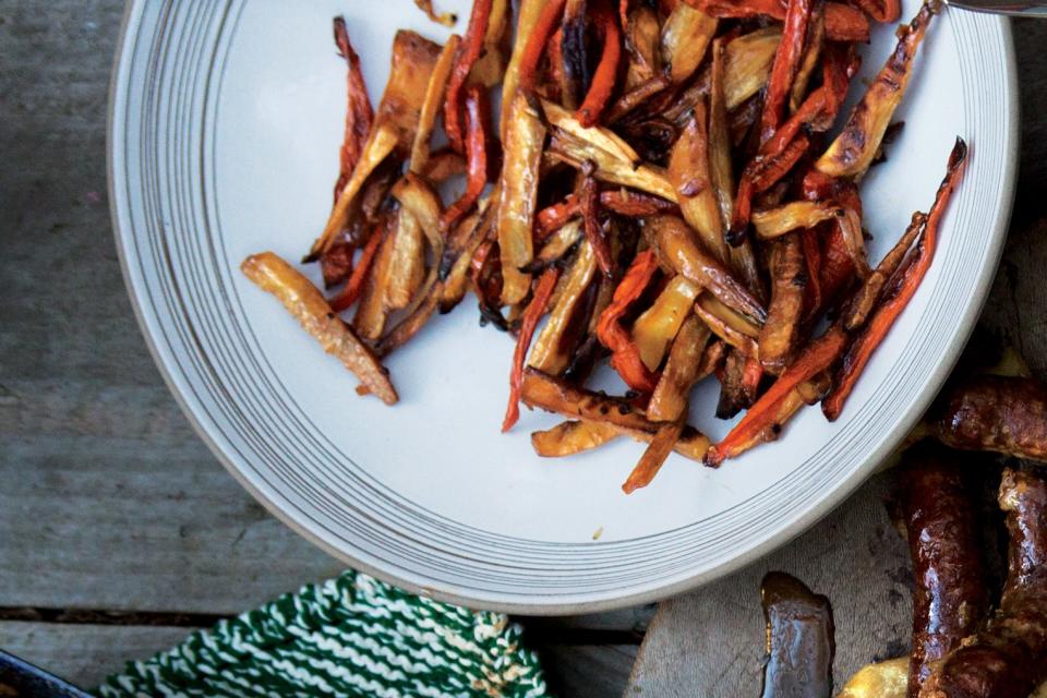 "Burnt" Carrots and Parsnips
