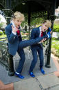 Celebrity photos: Jedward have had a good week this week, by making it through to the Eurovision finals for the second year in a row. They posed for this celebratory picture before telling press that they had made the competition ‘amazing’ to watch.