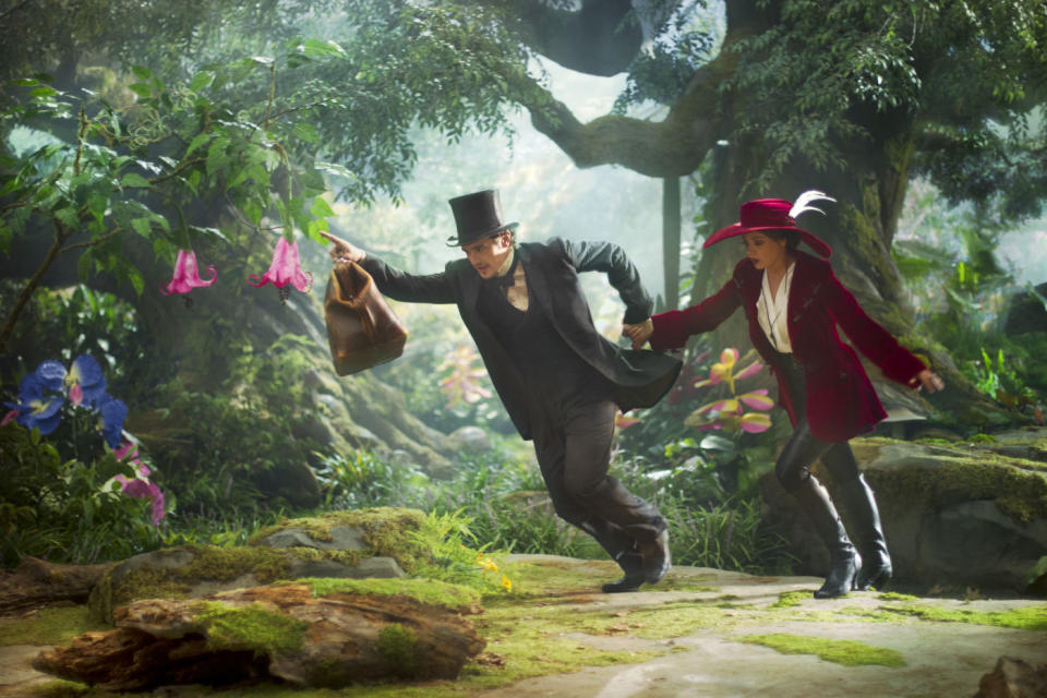 James Franco and Mila Kunis in 2013's Oz The Great And Powerful (Disney)