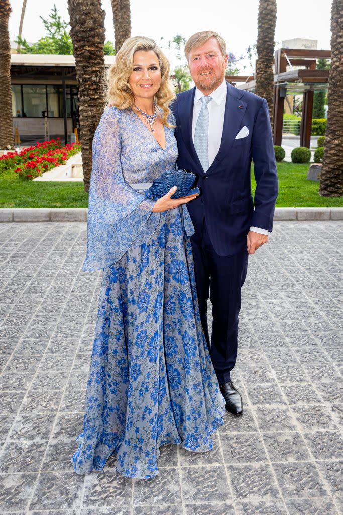 belgian and dutch royal family leaving their hotel prior to the wedding of al hussein bin abdullah, crown prince of jordan