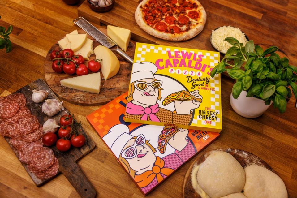 Lewis Capaldi’s pizza is available in two flavours - The Big Sexy Cheesy One and The Big Sexy Meaty One (Handout)