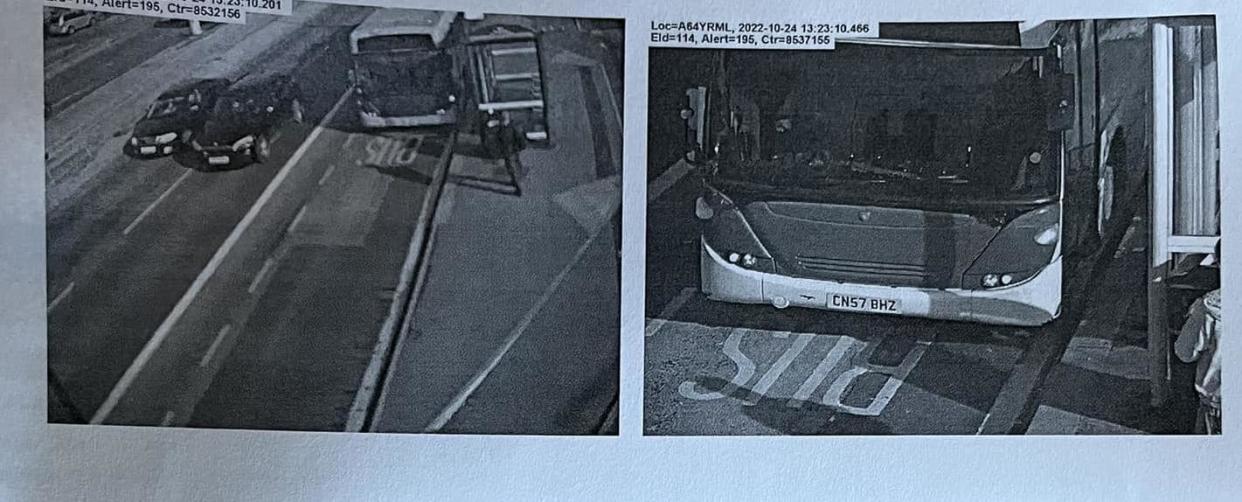 A bus company was sent a fine for one of its buses driving in a bus lane. (Facebook/ConnexionsBuses)