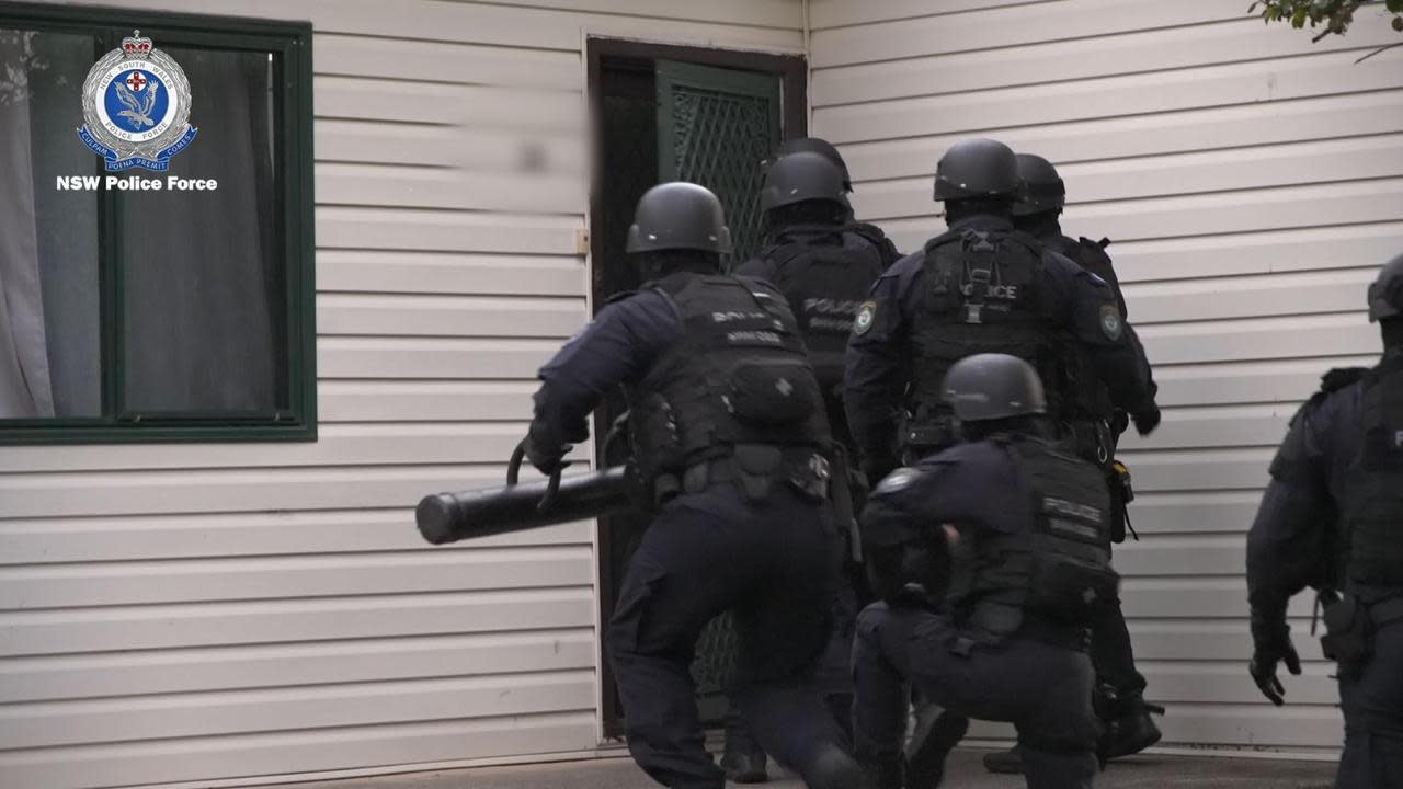 An anti-terrorism operation is underway in Sydney. Picture: NCA NewsWire handout via NSW Police