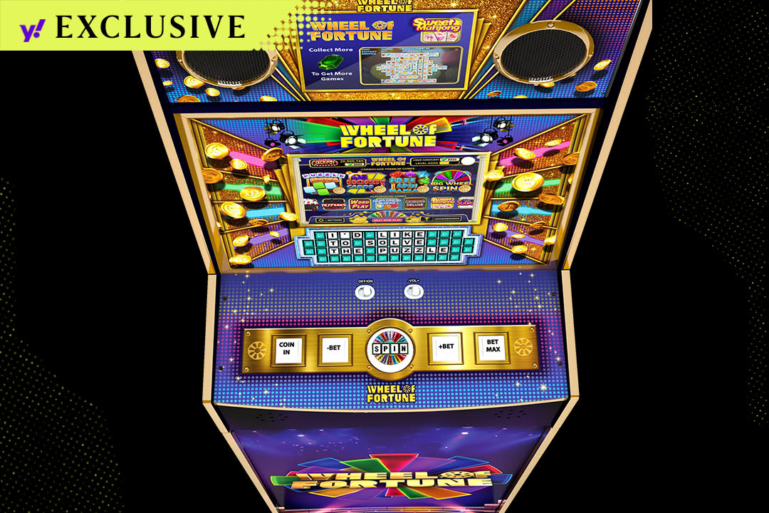 Spin the wheel via Arcade 1Up's new Wheel of Fortune Casinocade Deluxe arcade game. (Courtesy Arcade1Up)