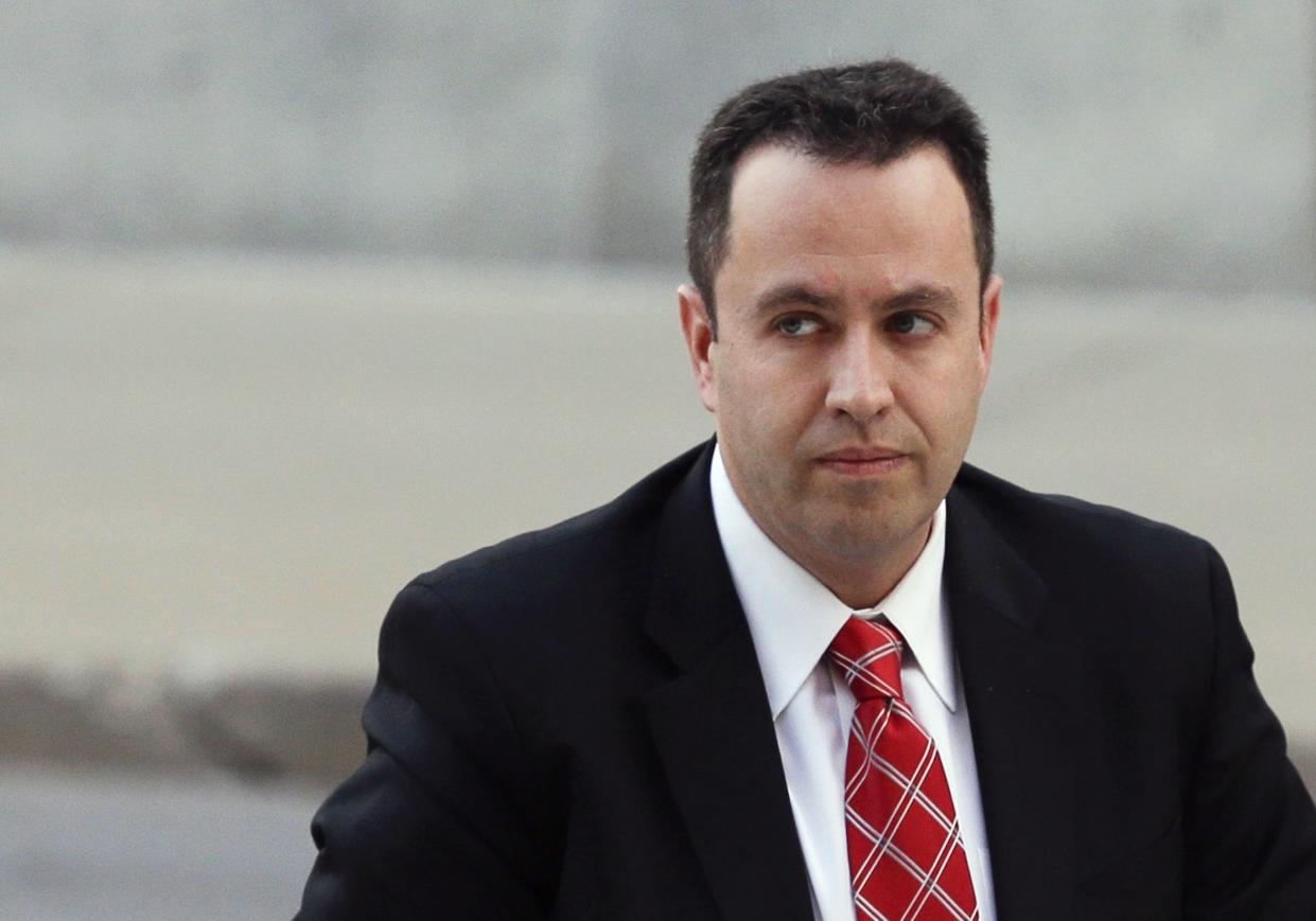 Former Subway pitchman Jared Fogle arrives at the federal courthouse in Indianapolis in 2015.