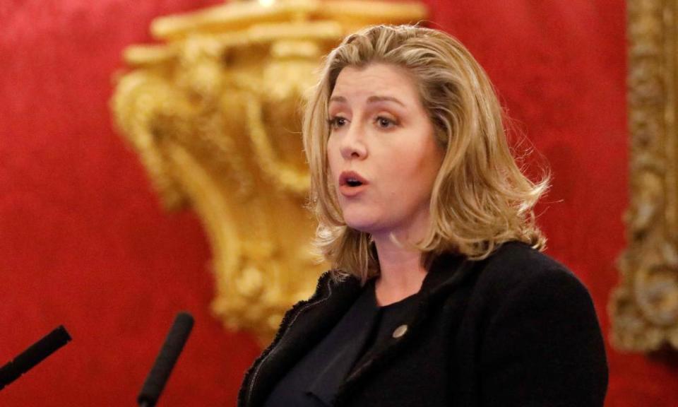 The international development secretary, Penny Mordaunt