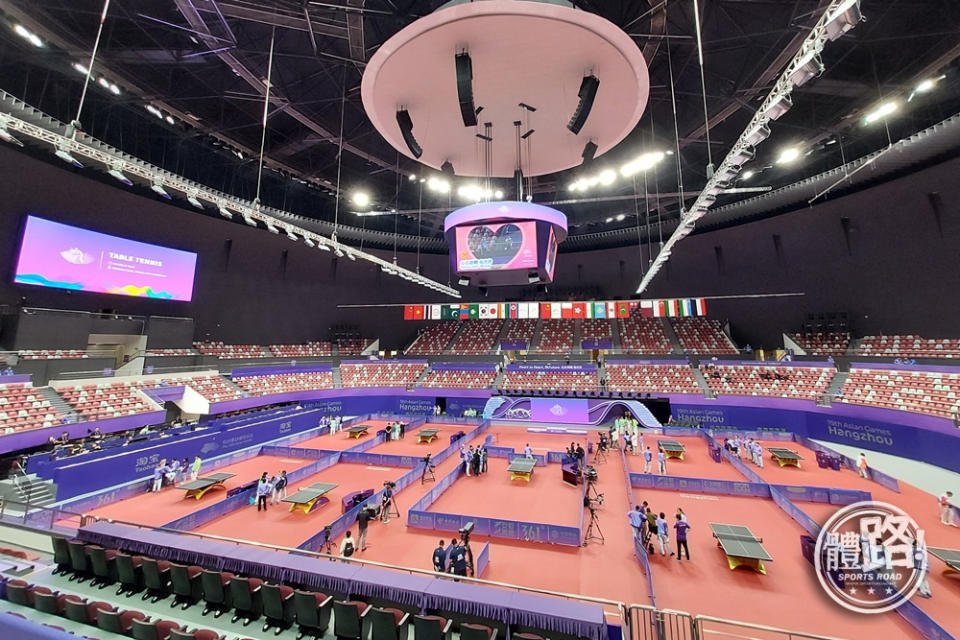 杭州亞運乒乓球賽事於拱墅運河體育公園體育館舉行
