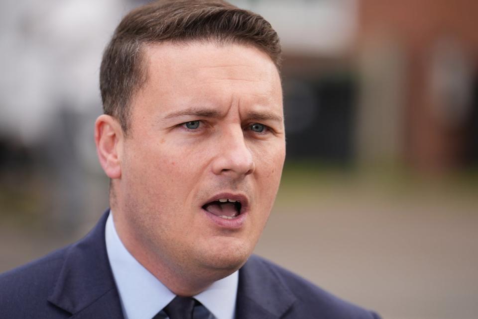 Wes Streeting believes Tory voters are switching to Labour (Jordan Pettitt/PA Wire)