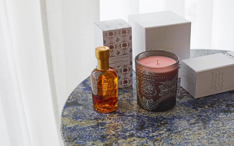 candle and body oil - Lucy Richards