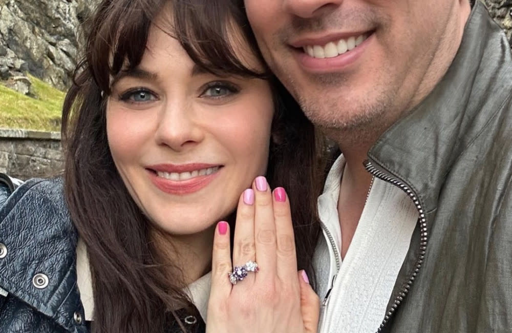 Zooey Deschanel is engaged to Jonathan Scott credit:Bang Showbiz