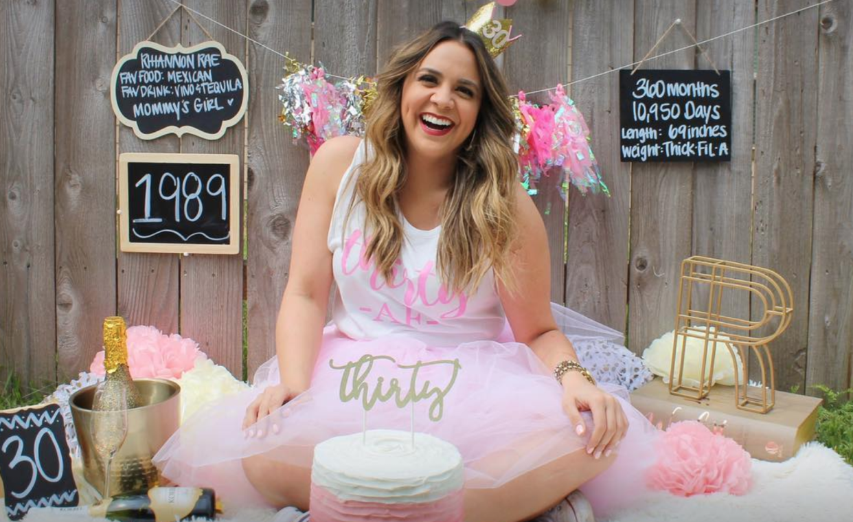 Rhiannon Escalante wanted to do something special for her 30th birthday, so she and her sister-in-law planned a baby-inspired photoshoot fit for Pinterest. (Photo: Andrea Escalante)