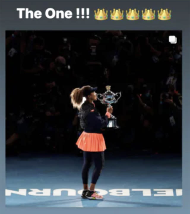 Cordae, pictured here paying tribute to Naomi Osaka on Instagram.