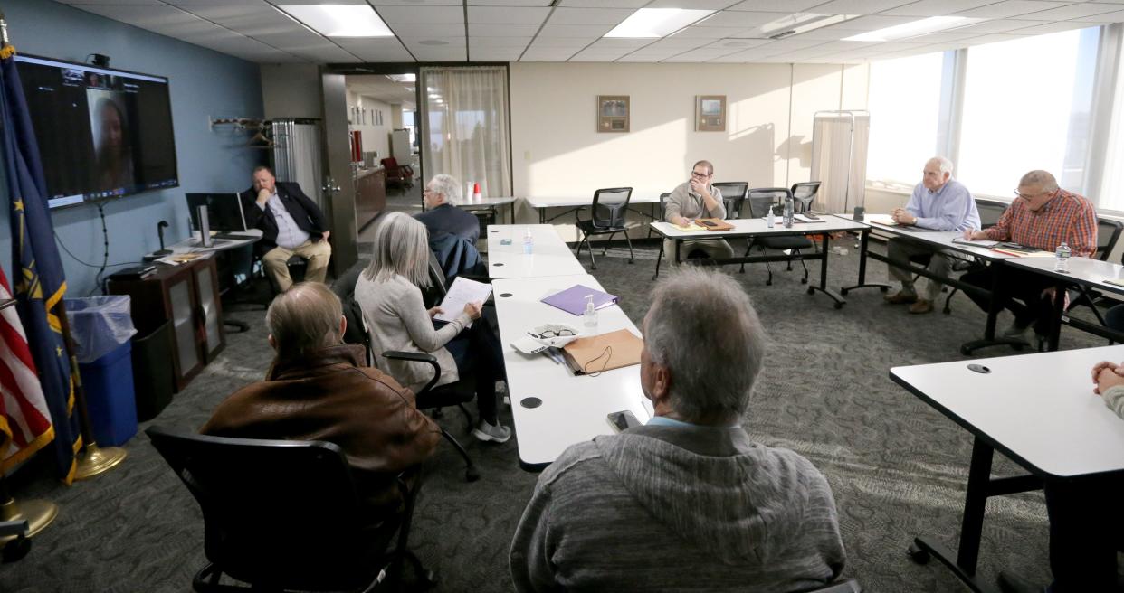 The special meeting Tuesday, Feb. 20, 2024, at the St. Joseph County Board of Commissioners meeting in the County-City Building in South Bend was to interview four prospective applicants for the St. Joseph County Redevelopment Authority.