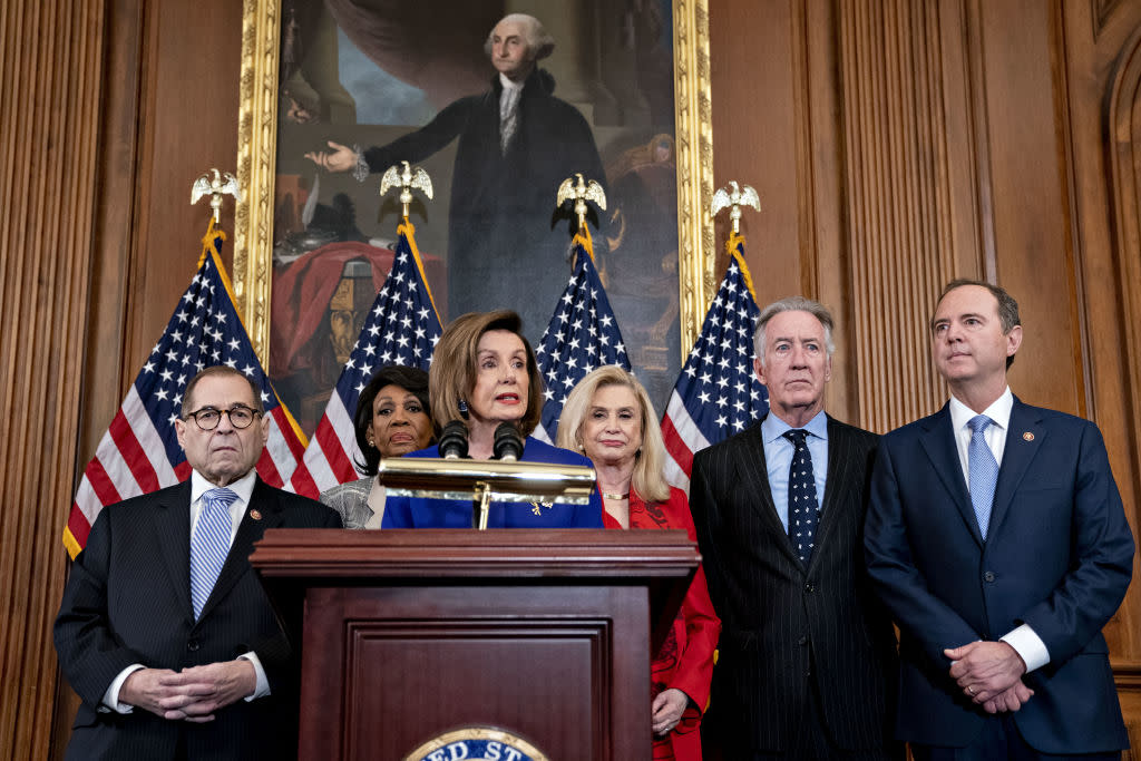 House Democrats Hold News Conference Unveiling Articles Of Impeachment Against President Donald Trump