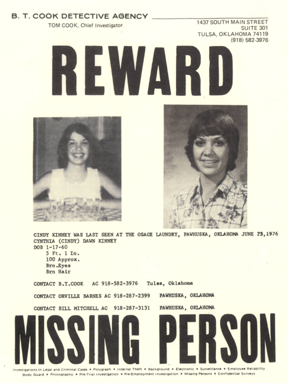 Cynthia Kinney’s case is referred to by Dennis Rader in his journals as ‘PJ Bad Wash Day’ (Osage County Sheriff's Office)