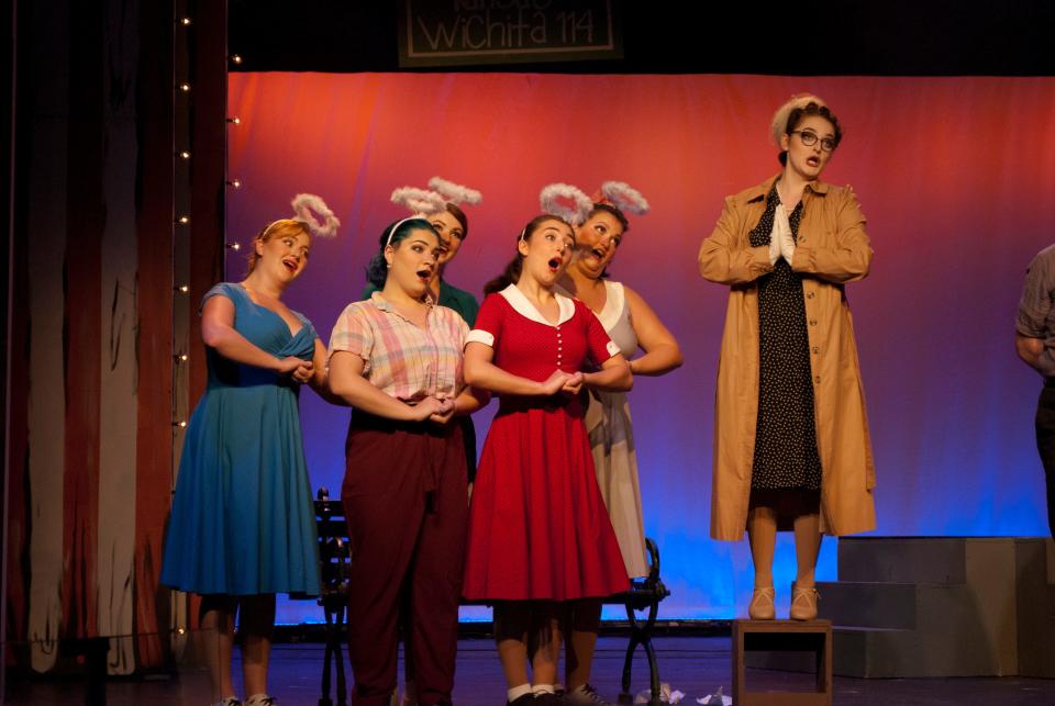 A scene from the College Light Opera Company production of the musical "All Shook Up."