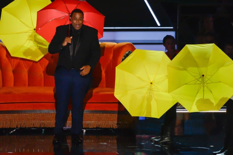 Kenan Thompson appears onstage during the Primetime Emmy Awards at the Microsoft Theater in Los Angeles in 2022. File Photo by Mike Goulding/UPI