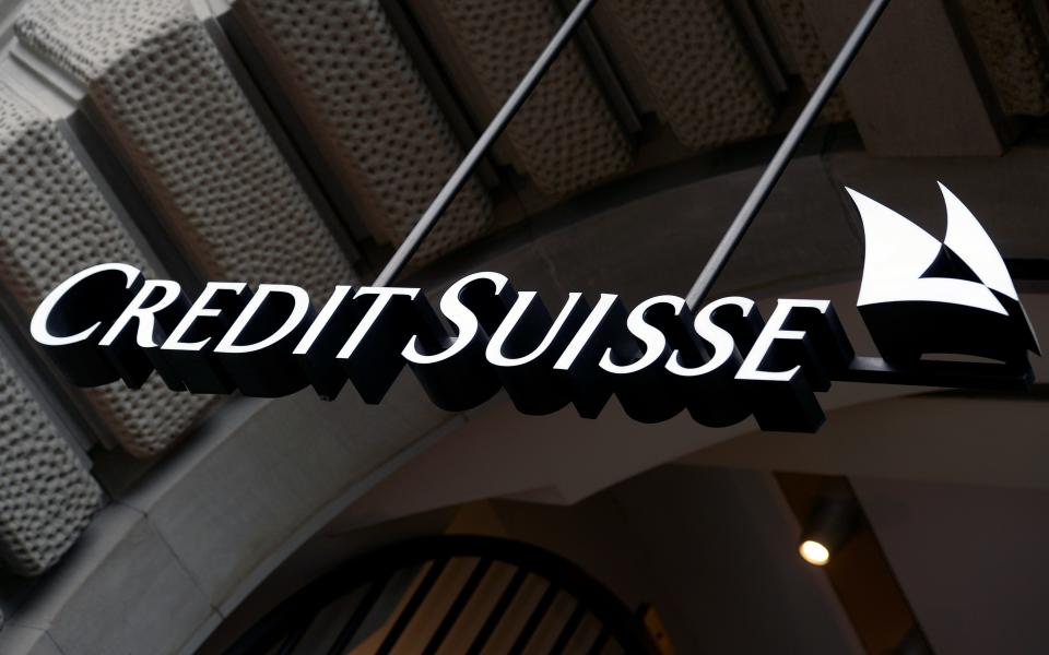 Credit Suisse, in Zurich, Switzerland - Credit: Walter Bieri/Keystone via AP