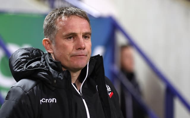 Phil Parkinson stepped down last week 