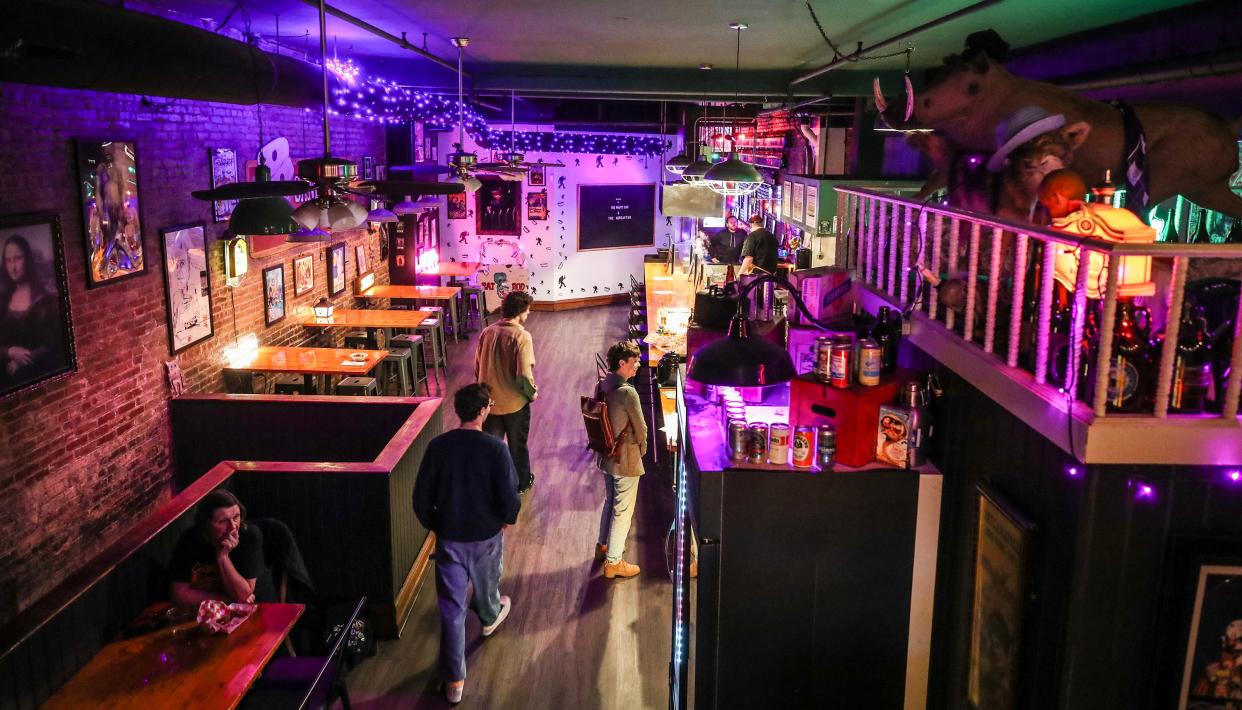 The Misfit Lou is opening in downtown Louisville. The upstairs is a craft beer bar and restaurant serving sandwiches, etc. The downstairs area is a speakeasy-type cocktail lounge.