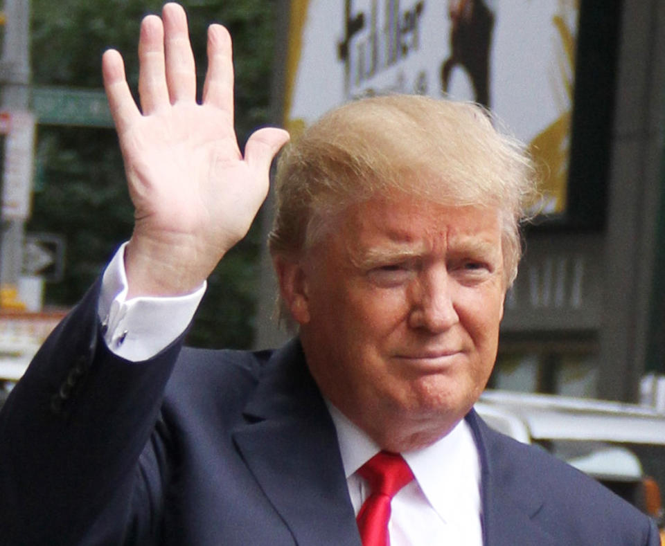 Donald Trump out and about, New York, America - 22 Sep 2015