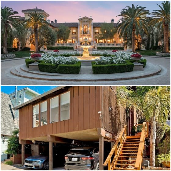 Beverly Hills' priciest home, above, costs $160 million. The cheapest, below, costs $929,000.