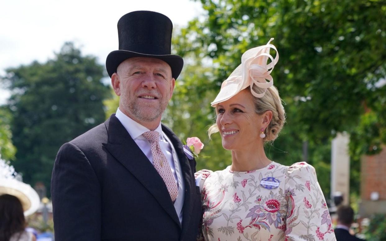 Mike and Zara Tindall are ready for the action