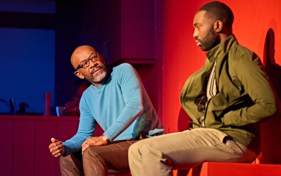 Lennie James and Paapa Essiedu in A Number at the Old Vic - Manuel Harlan