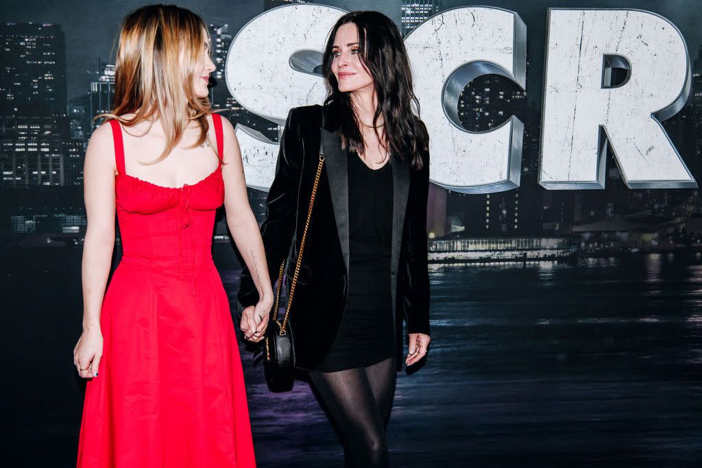 coco arquette and courteney cox at the premiere of screm vi held at amc lincoln square on march 6, 2023 in new york city photo by nina westerveltvariety via getty images