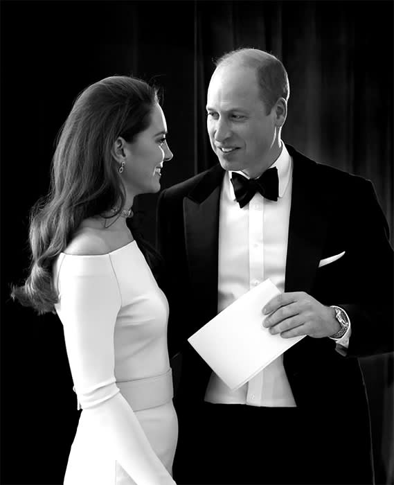 Kate Middleton and Prince William lovingly looking at each other during the Earthshot Awards