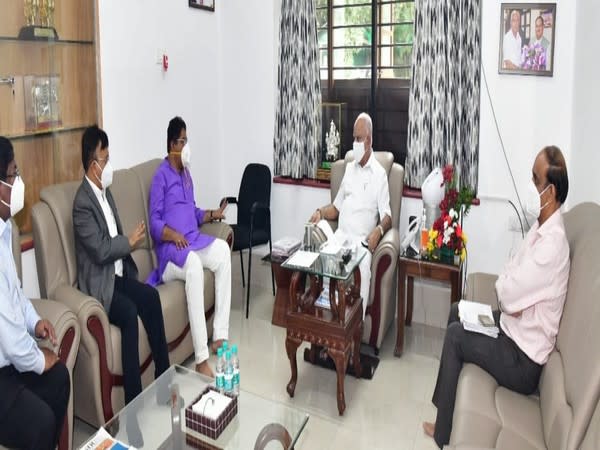 Karnataka Chief Minister B S Yediyurappa held a meeting over rainfall situation