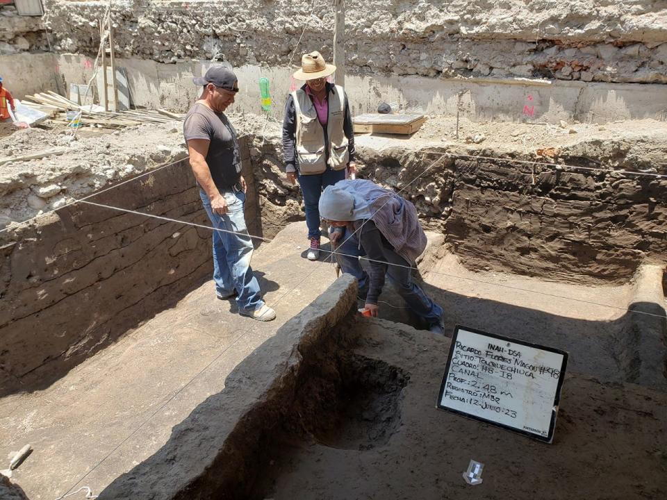 Las excavaciones revelaron que el asentamiento sustentaba la producción de cerámica. Crédito: Juan Campos Archaeological Salvage/INAH
