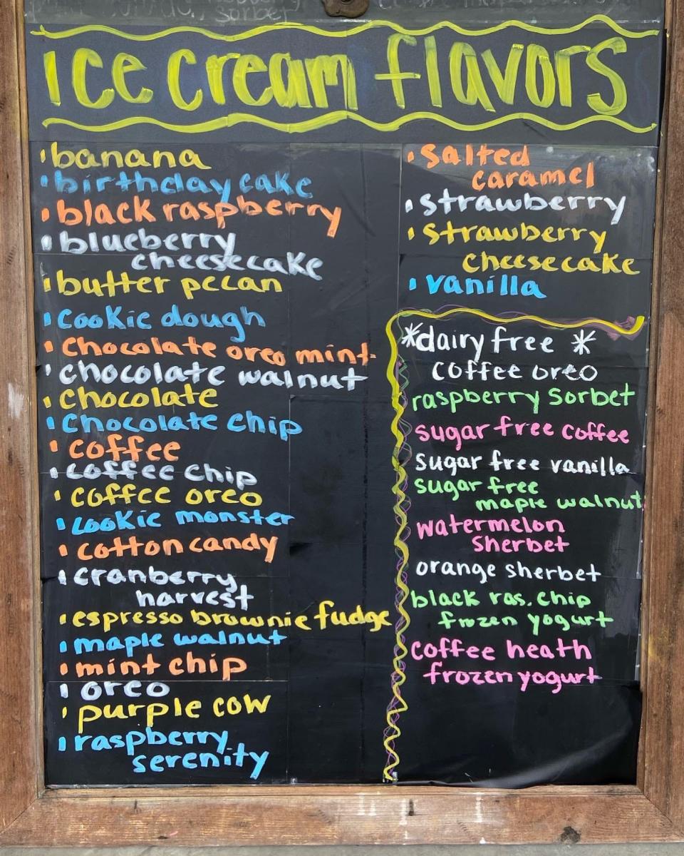 This seasons flavors at John George Farms