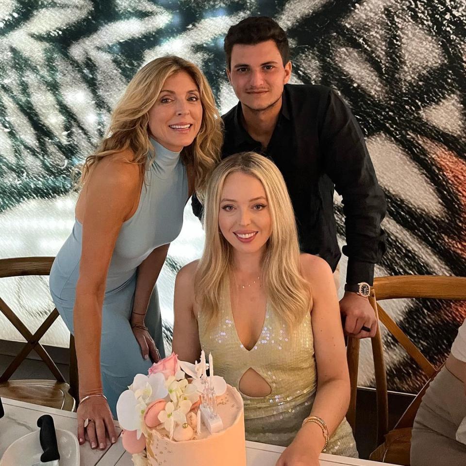 Marla Maples with her daughter Tiffany on her 30th birthday